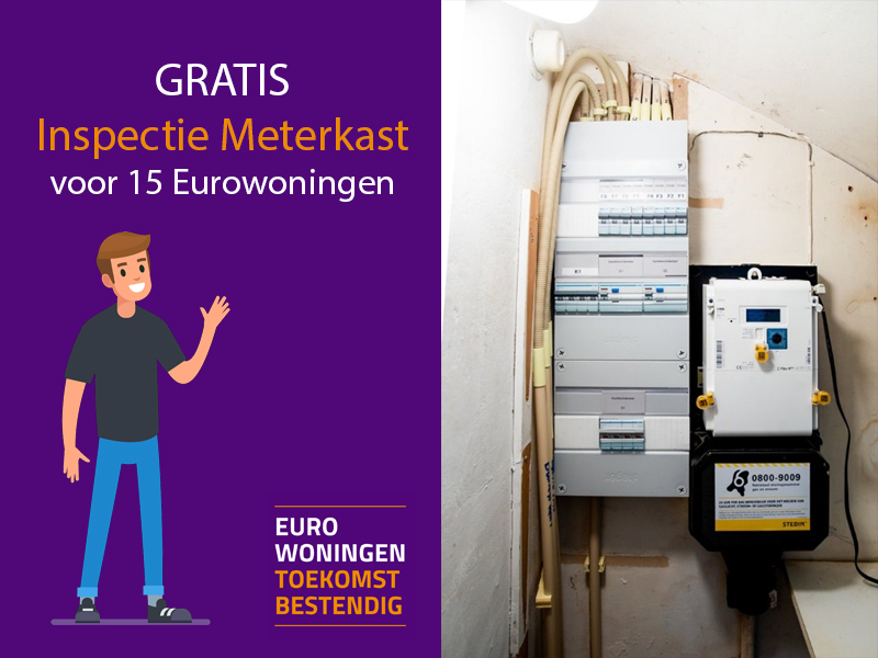 GRATIS inspectie van de meterkast voor 15 Eurowoningen